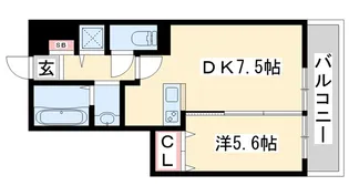 パークハイム参番館 A棟【1階】の間取り
