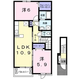 ガーデン・K【2階】の間取り