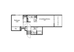 シャトネルB【1階】の間取り