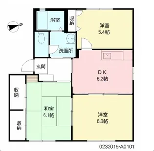 ストーク2番館 A棟【1階】の間取り