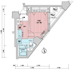 メインステージ大手町【5階】の間取り