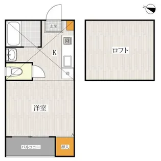 ローズフラット【1階】の間取り