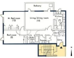 ラナイ1177【2階】の間取り