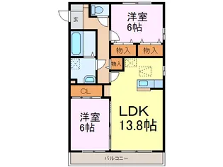 ラフィーネ Matsunami【1階】の間取り