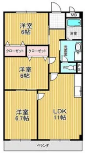 アチーブメント S T【2階】の間取り