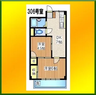 イナニューハイム【2階】の間取り
