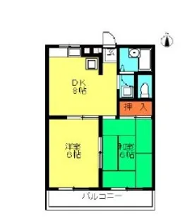 ラ・メゾン・リヴランA【2階】の間取り