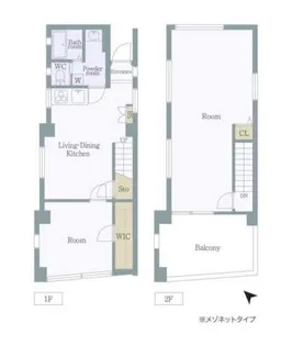 ADX早稲田の間取り