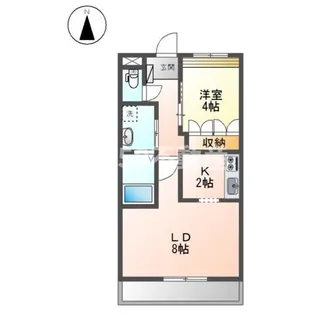 アドヴァンス・宇佐【2階】の間取り
