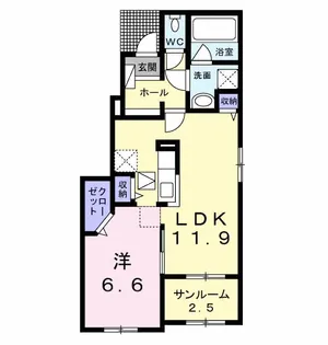 AT・FLAT【1階】の間取り
