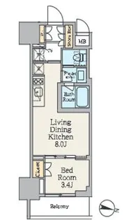 クレストコート池上【13階】の間取り