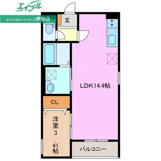 AKATSUKI RESIDENCE【2階】の間取り