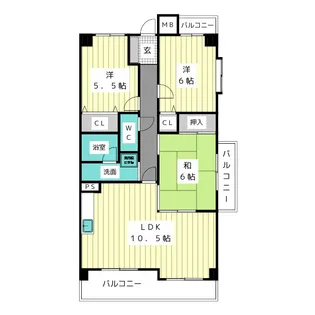 マルベリーヒル山中【2階】の間取り
