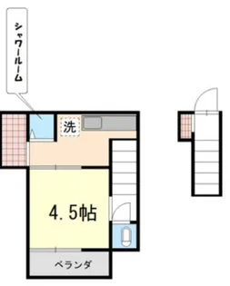鈴木荘【2階】の間取り