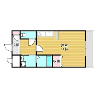 EAST AS ONE【3階】の間取り