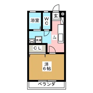 クリハラI【1階】の間取り