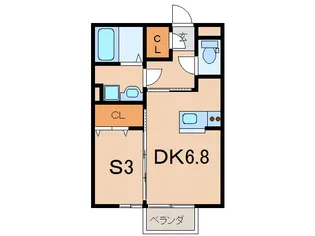 パークハイツ白梅【1階】の間取り