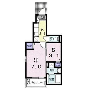 サニー春日【1階】の間取り
