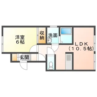 コーポナチュラル【1階】の間取り