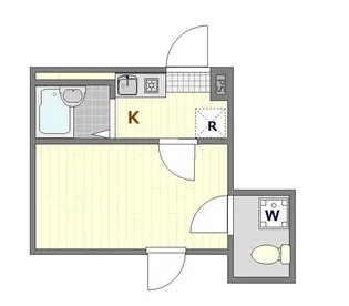 サザンロード江北【3階】の間取り