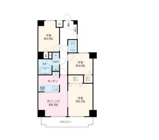 コスモ赤羽【2階】の間取り