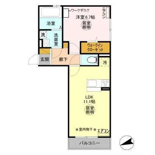 RZAX B【1階】の間取り