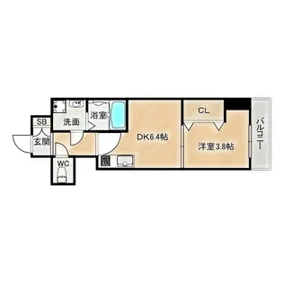 GARDENIA城東【1階】の間取り