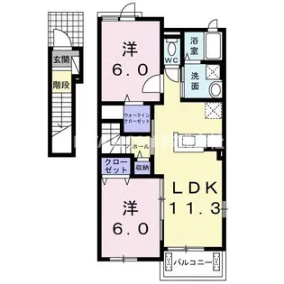 リベルテ II【2階】の間取り