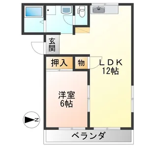 ロイヤルリーフ【2階】の間取り