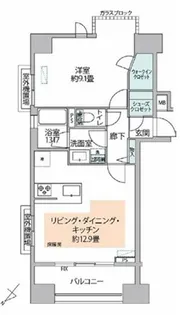 カテリーナ代々木プレイス【13階】の間取り