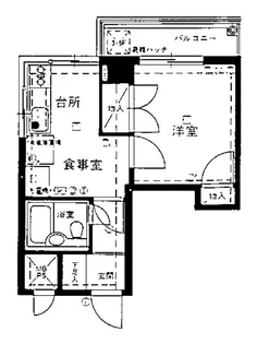ライオンズマンション豪徳寺【5階】の間取り