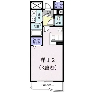 フォンテーヌ【4階】の間取り