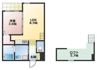 MONO Parks 東大曽根【2階】の間取り