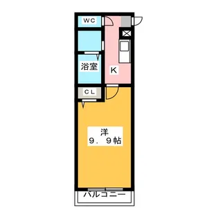 カサベルデ師勝【1階】の間取り