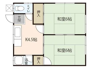 山城アパート【2階】の間取り