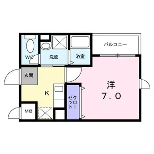 ヴァンベェール27【4階】の間取り