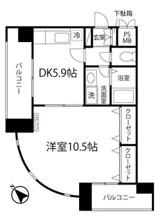 MASA BLDG/マサビルディング【9階】の間取り