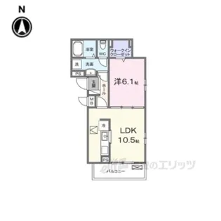 ラヴィエール1【2階】の間取り