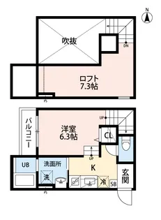 Celeste八王寺【2階】の間取り