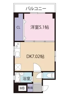 アミティ麹屋町【3階】の間取り