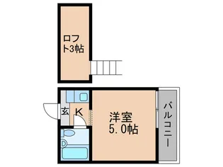 ジュネス大山【2階】の間取り