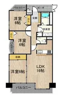 DO鶴見【7階】の間取り