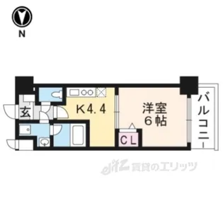 アクアプレイス京都三条朱雀【4階】の間取り