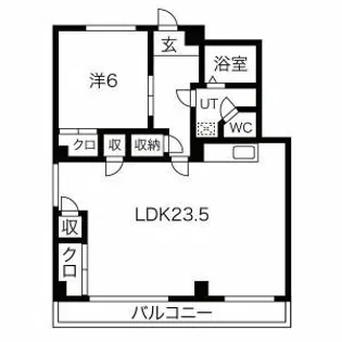 パークハイツ宮下【2階】の間取り