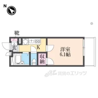 レオパレス武庫南【1階】の間取り