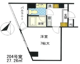 カザルス・スクエア【2階】の間取り