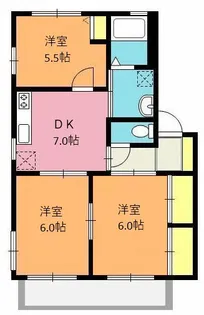 グランチェリー【2階】の間取り