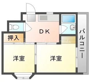 サニーハイツ根上【1階】の間取り