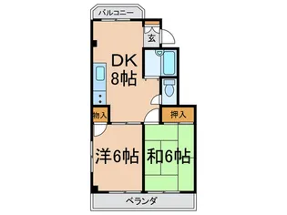 ファミ-ル若月【3階】の間取り