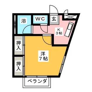 Kハウス【3階】の間取り